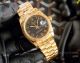 Swiss Copy Rolex DateJust ETA2836 Watch Gold and Black Arabic Dial (8)_th.jpg